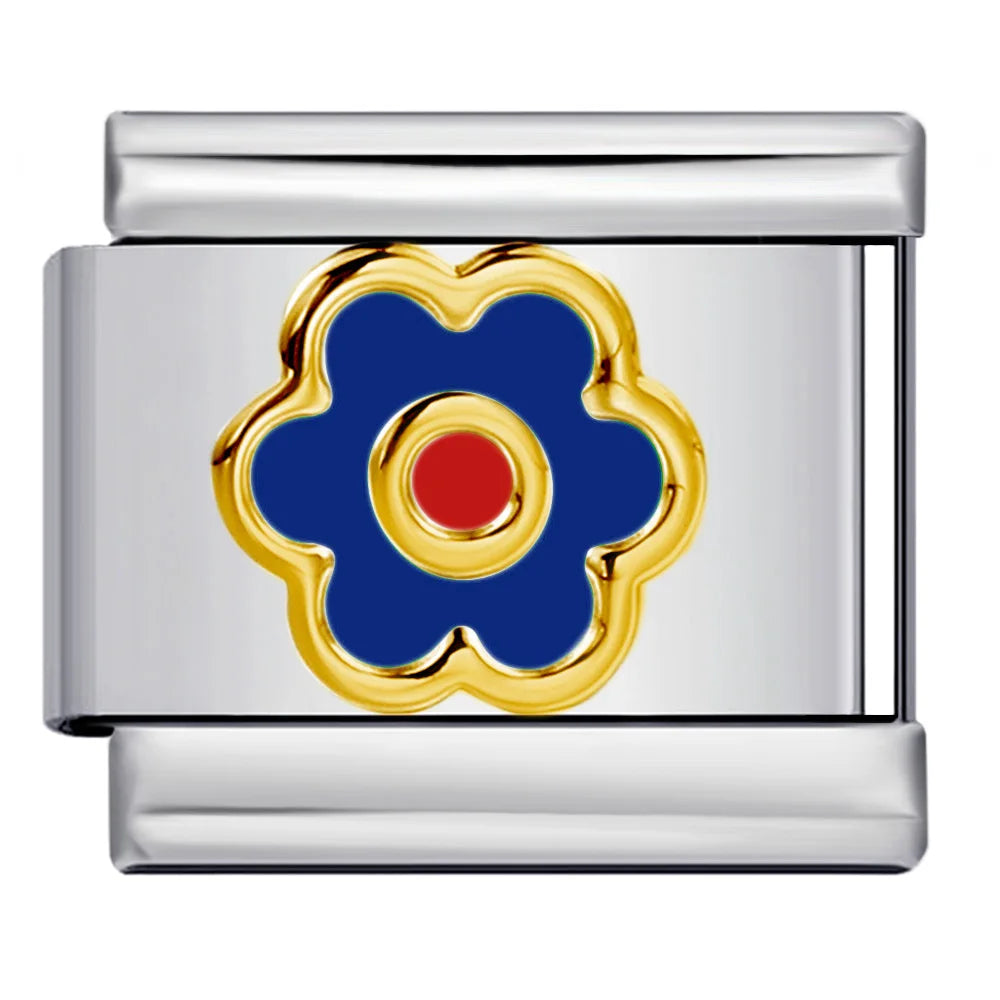 Flower Italian Charm Link 449