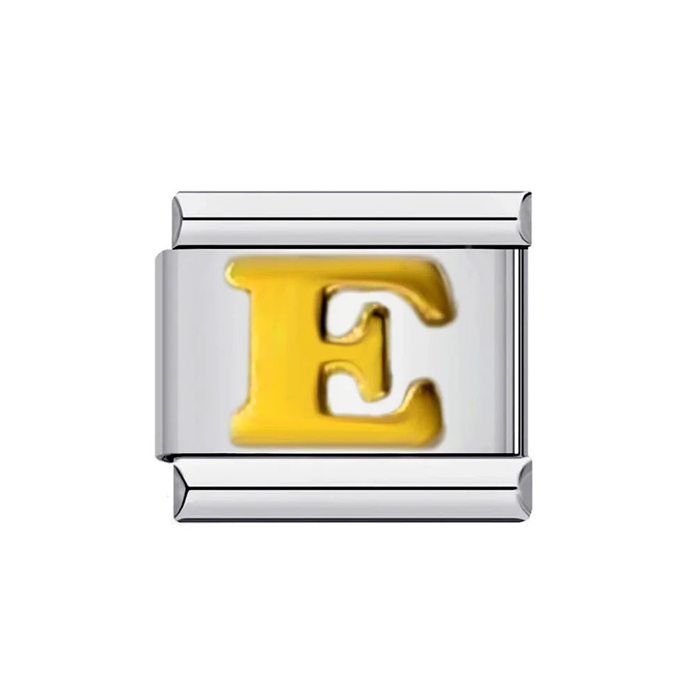 Gold Color 26 English Letters 014