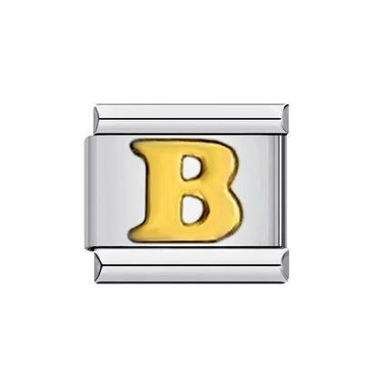 Gold Color 26 English Letters 014
