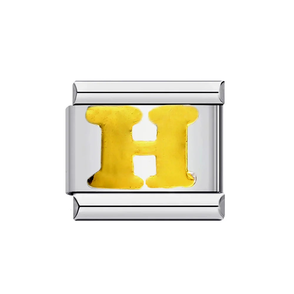 Gold Color 26 English Letters 014