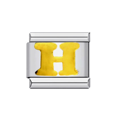 Gold Color 26 English Letters 014