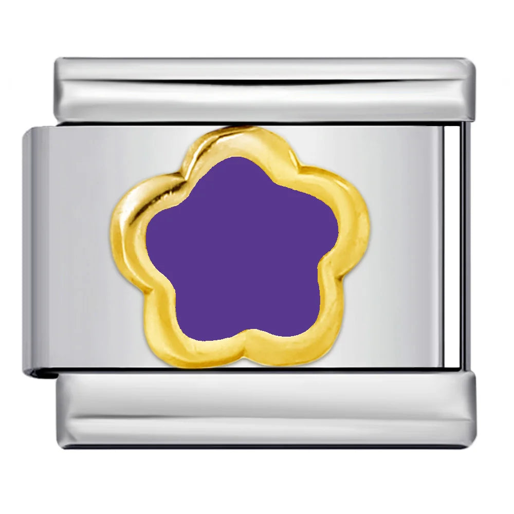 Flower Italian Charm Link 480