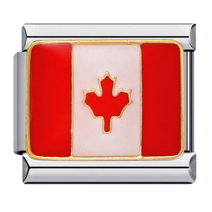 National Flag Italian Charm Links 068