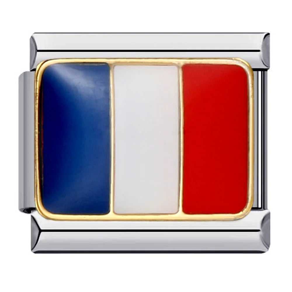 National Flag Italian Charm Links 068