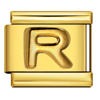 Gold Color 26 English Letters 336