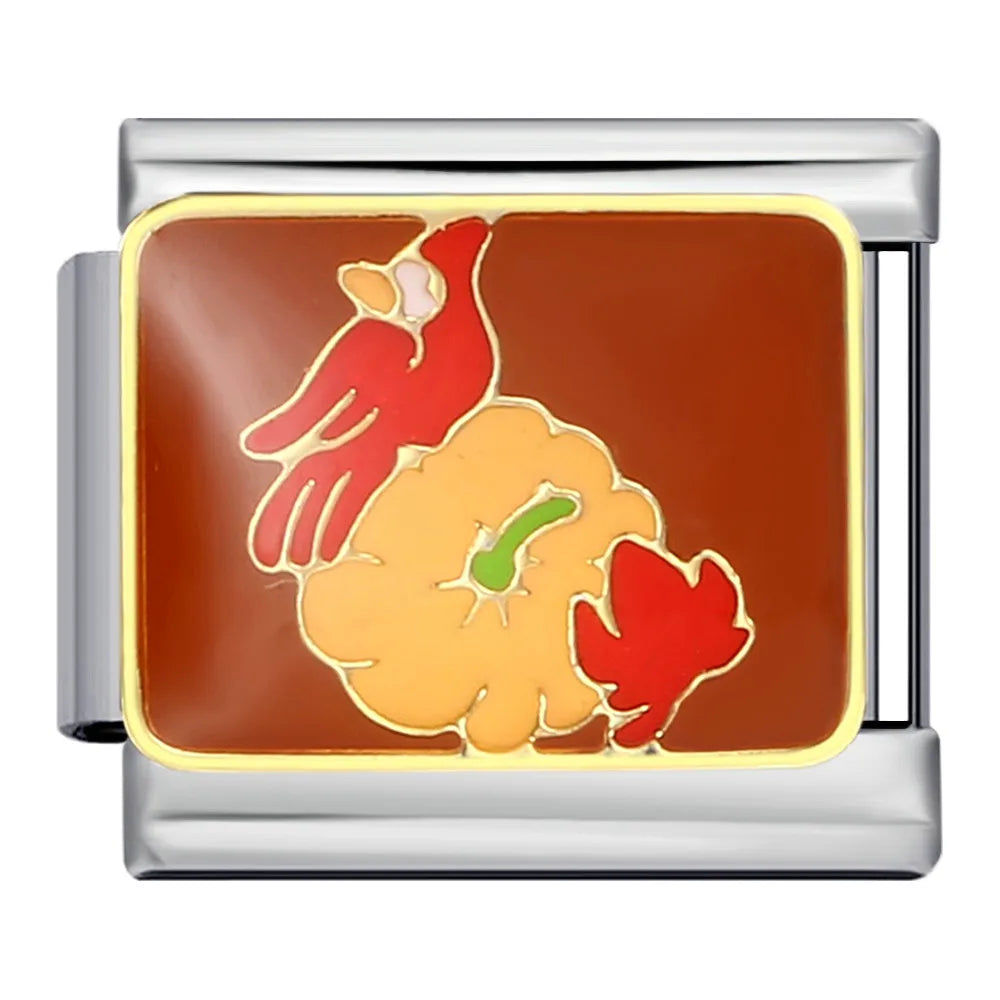 Thanksgiving Italian Charm Link 188