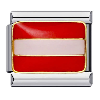 National Flag Italian Charm Links 068