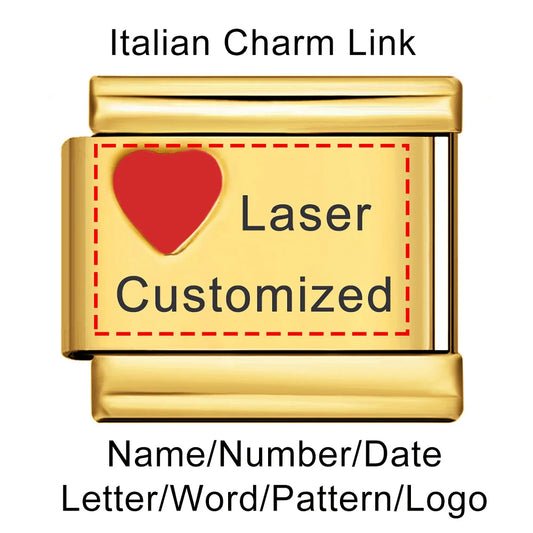 Laser Customized Italian Charm 415