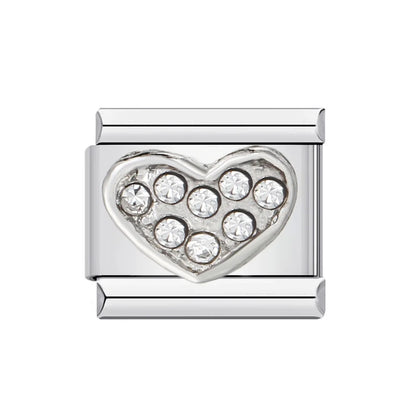 Heart Italian Charm Links 027