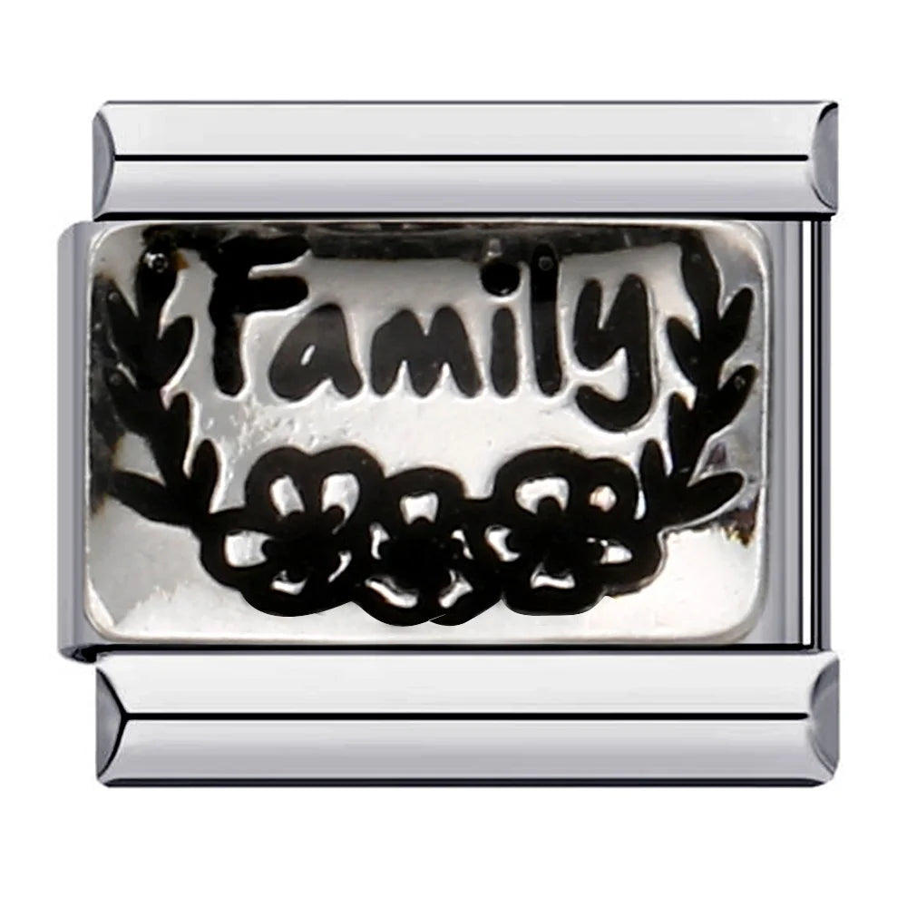 Words Italian Charm Links 072