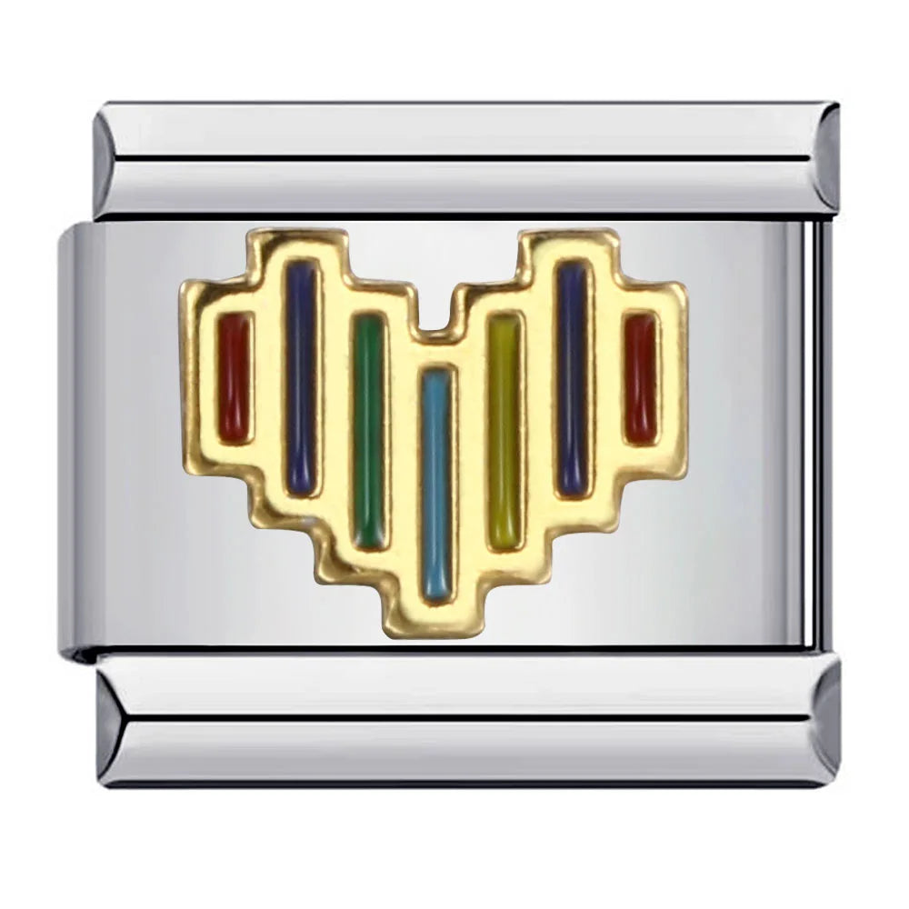 Rainbow Italian Charm Links 151