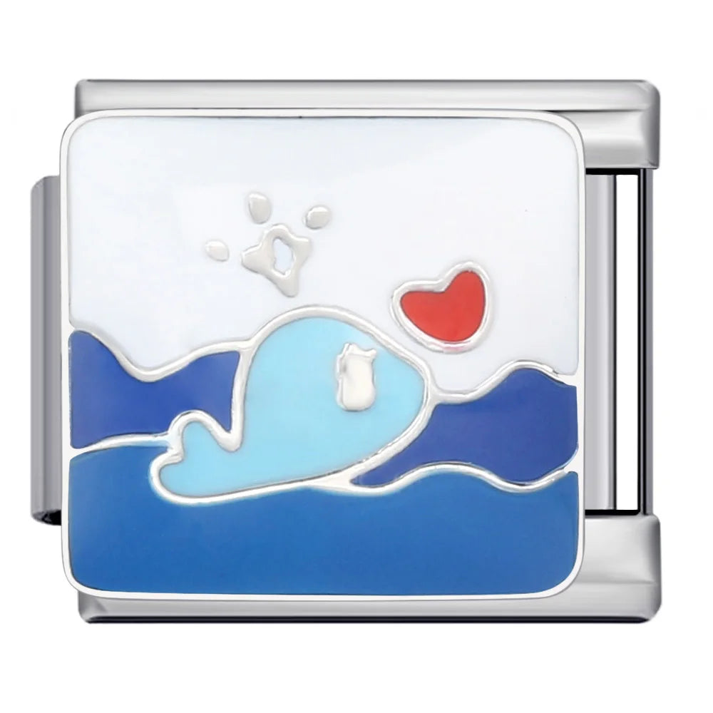 Ocean Italian Charm Link 322
