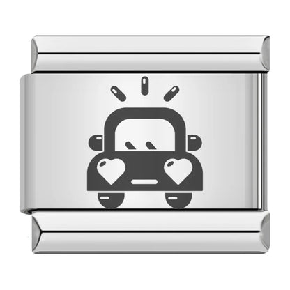 Laser Engrave Italian Charm Links 005