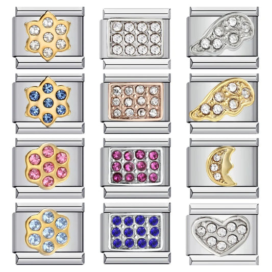 Zirconia Italian Charm Links 103