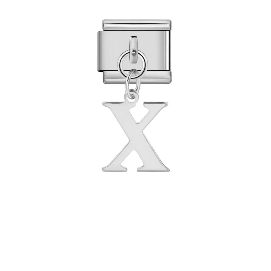 Silver Color Pendant 26 English Letter 521