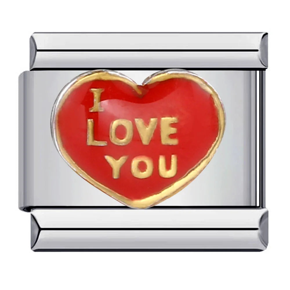Heart Italian Charm Links 171