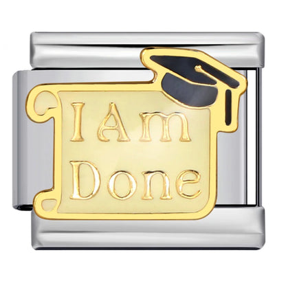 Graduation Italian Charm Link 317