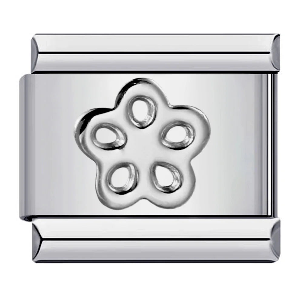 Flower Italian Charm Links 105