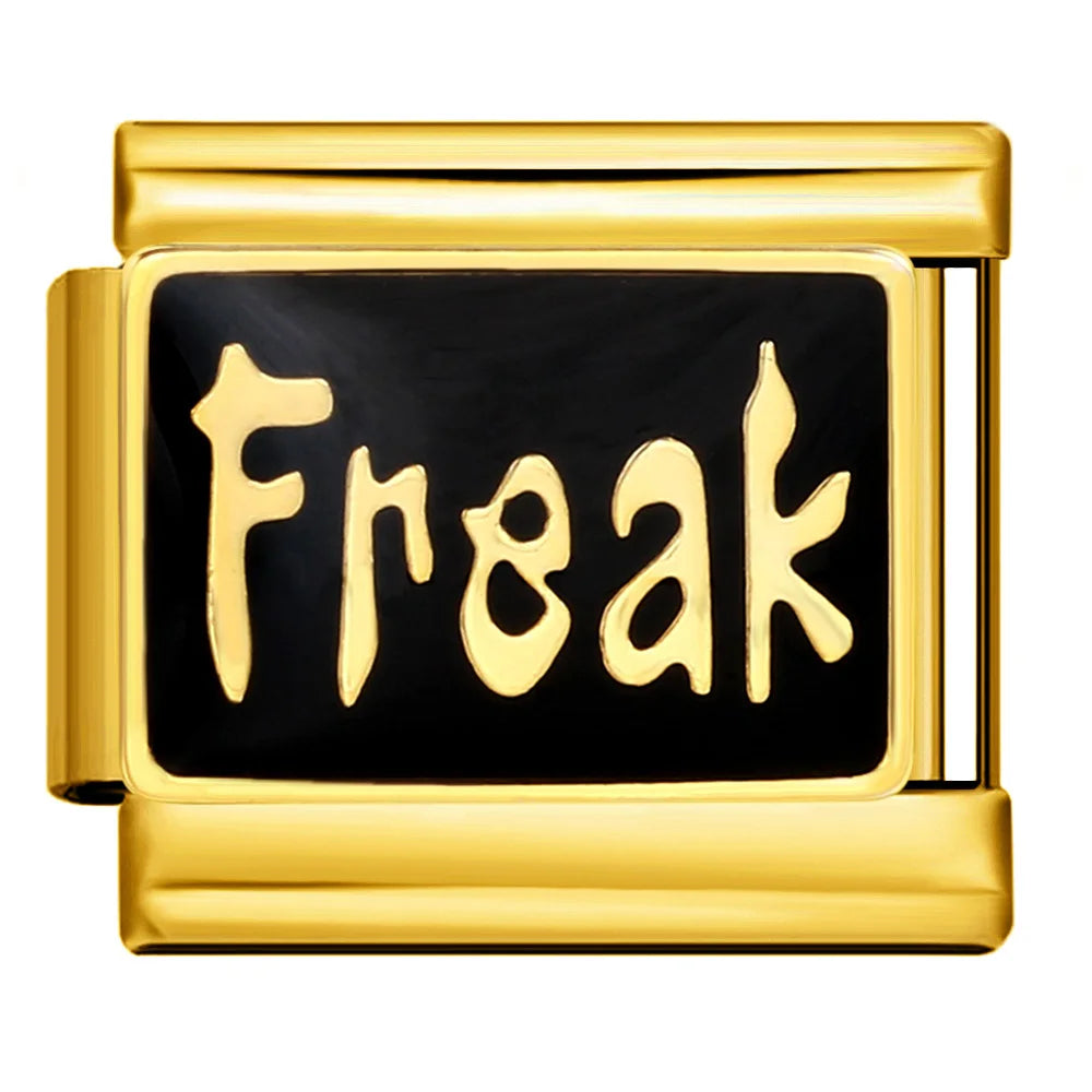 Gold Color Italian Charm Link 484