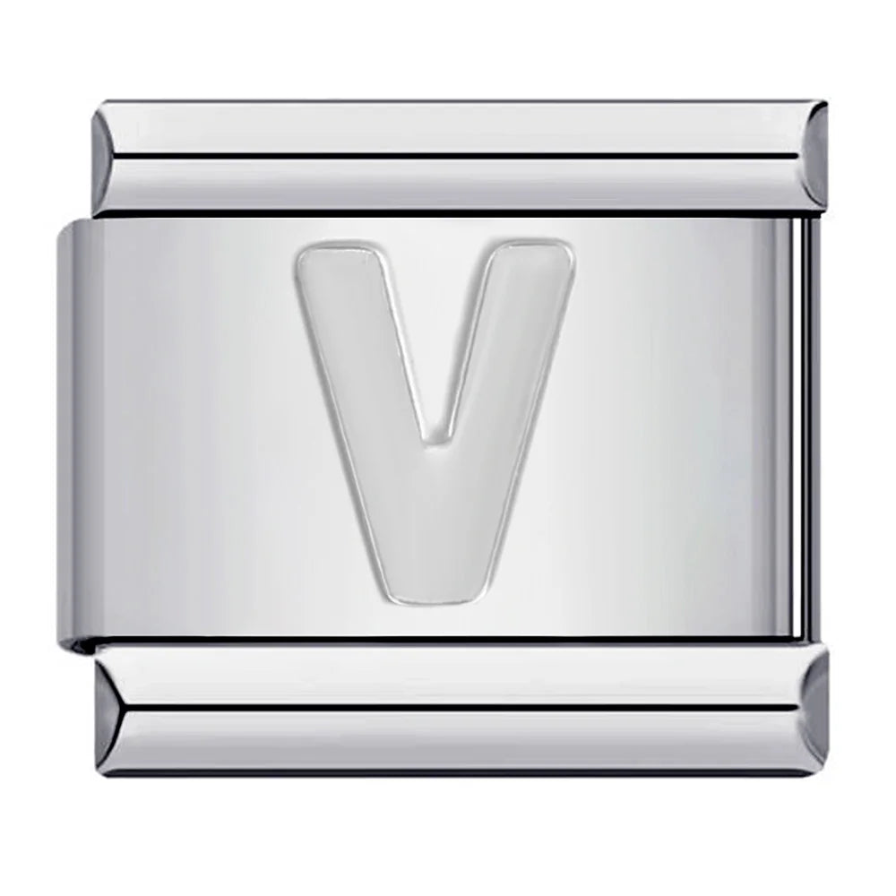 Silver Color 26 English Letters 125