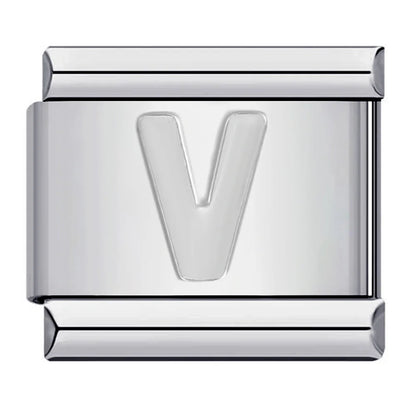 Silver Color 26 English Letters 125