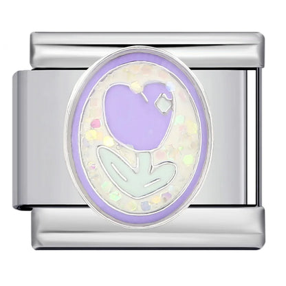 Purple Italian Charm Link 170
