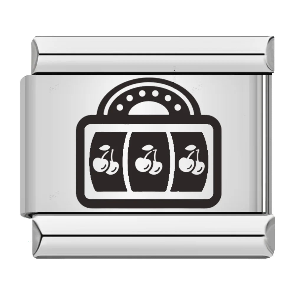 Laser Italian Charm Links 116