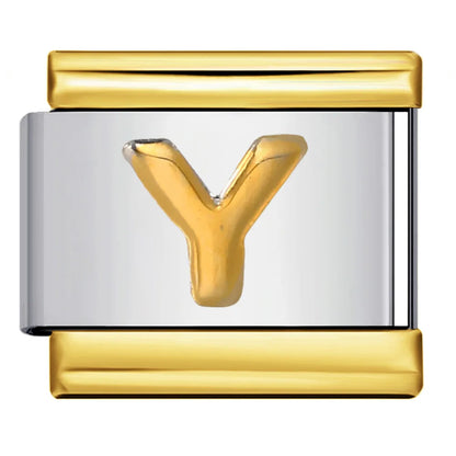Gold Color 26 English Letters 340