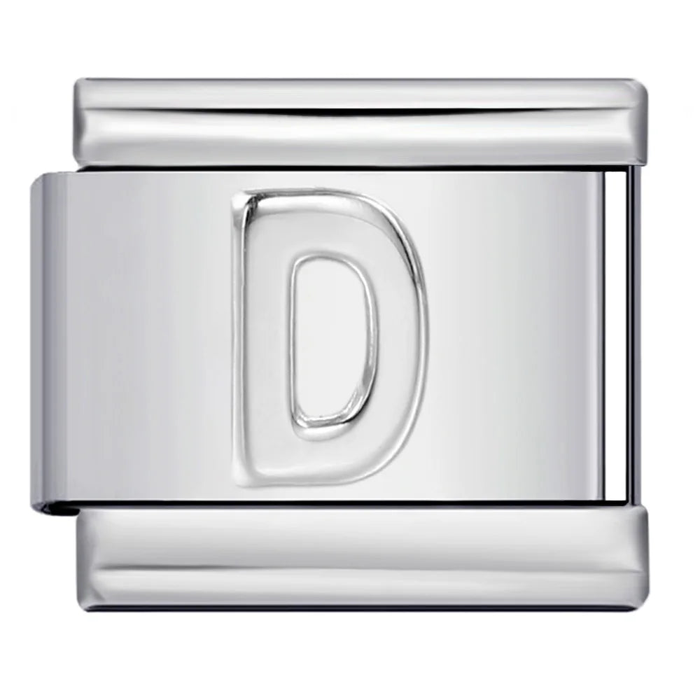 Silver Color 26 English Letters 134