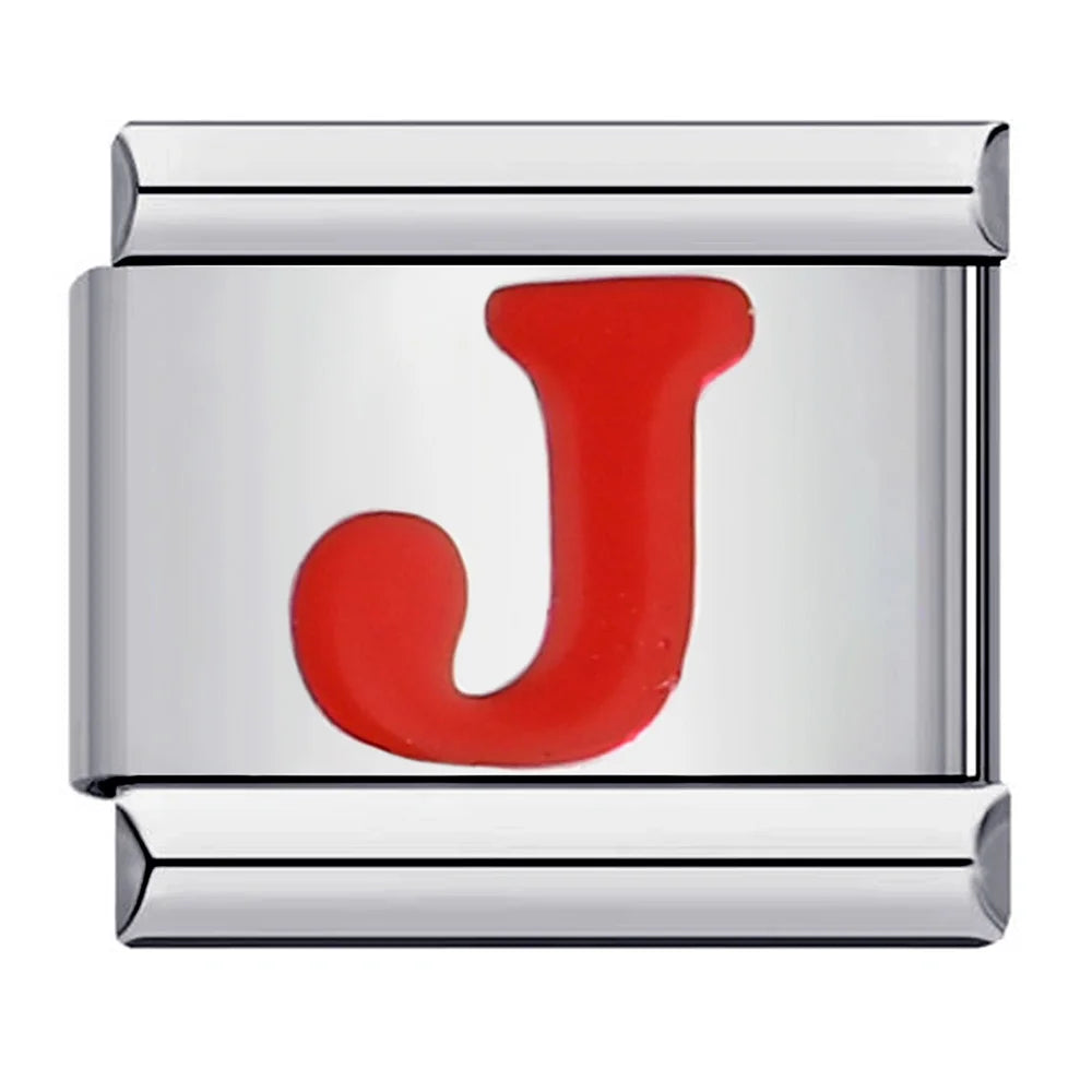 Red Color 26 English Letters 016