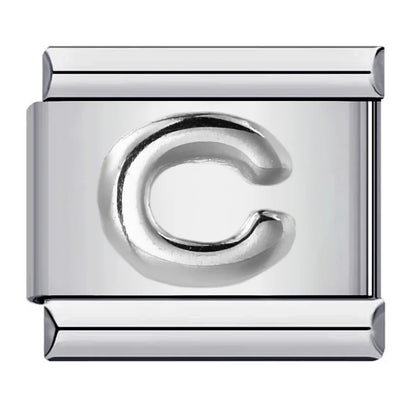 Silver Color 26 English Letters 174