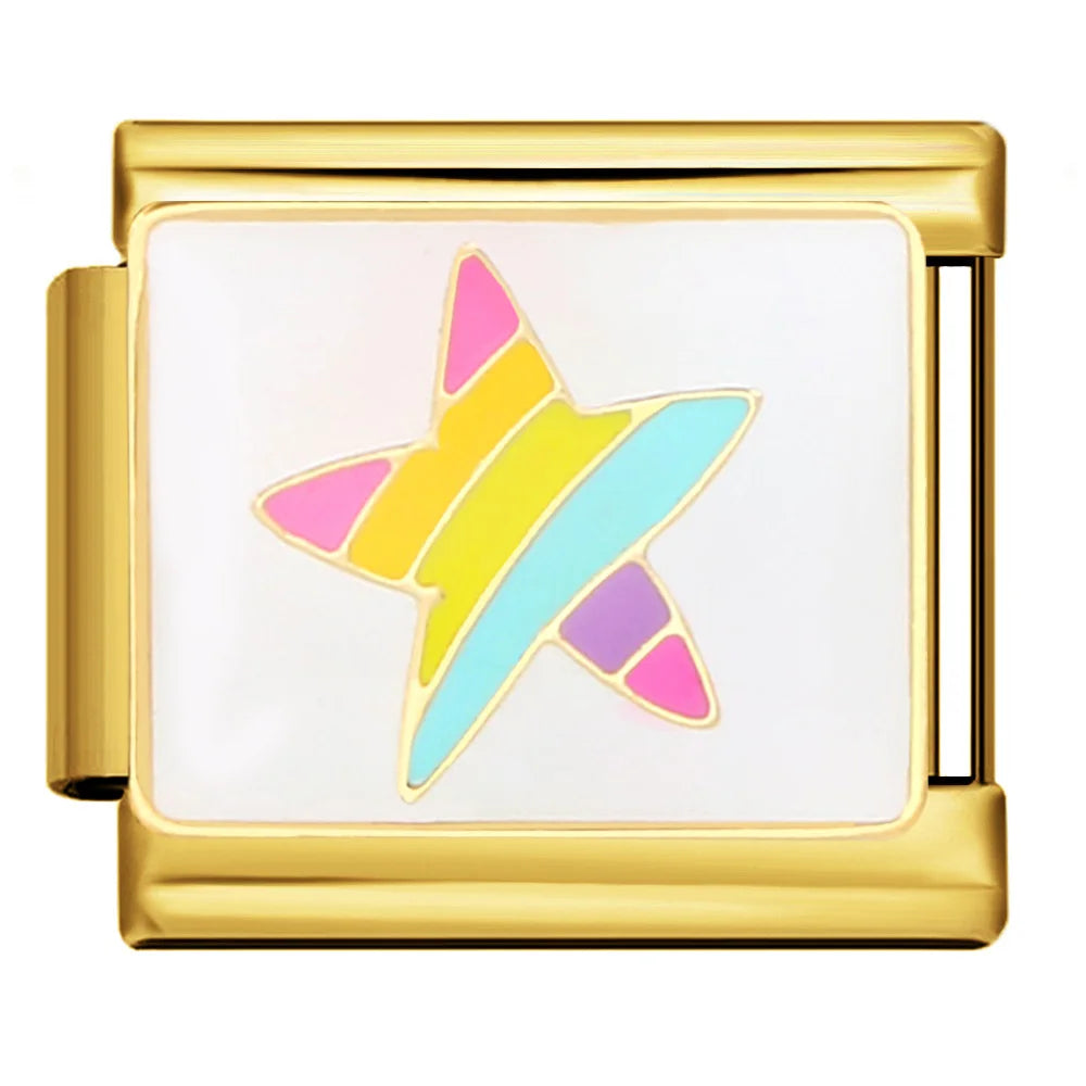 Star Italian Charm Links 107