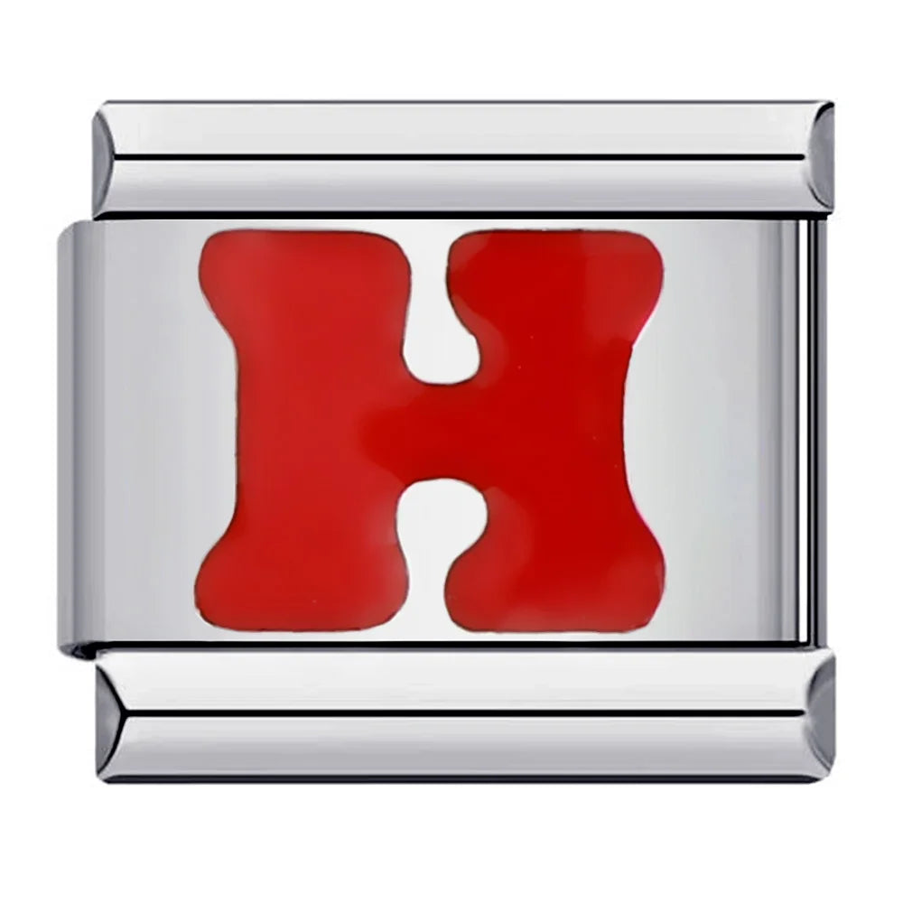 Red Color 26 English Letters 016