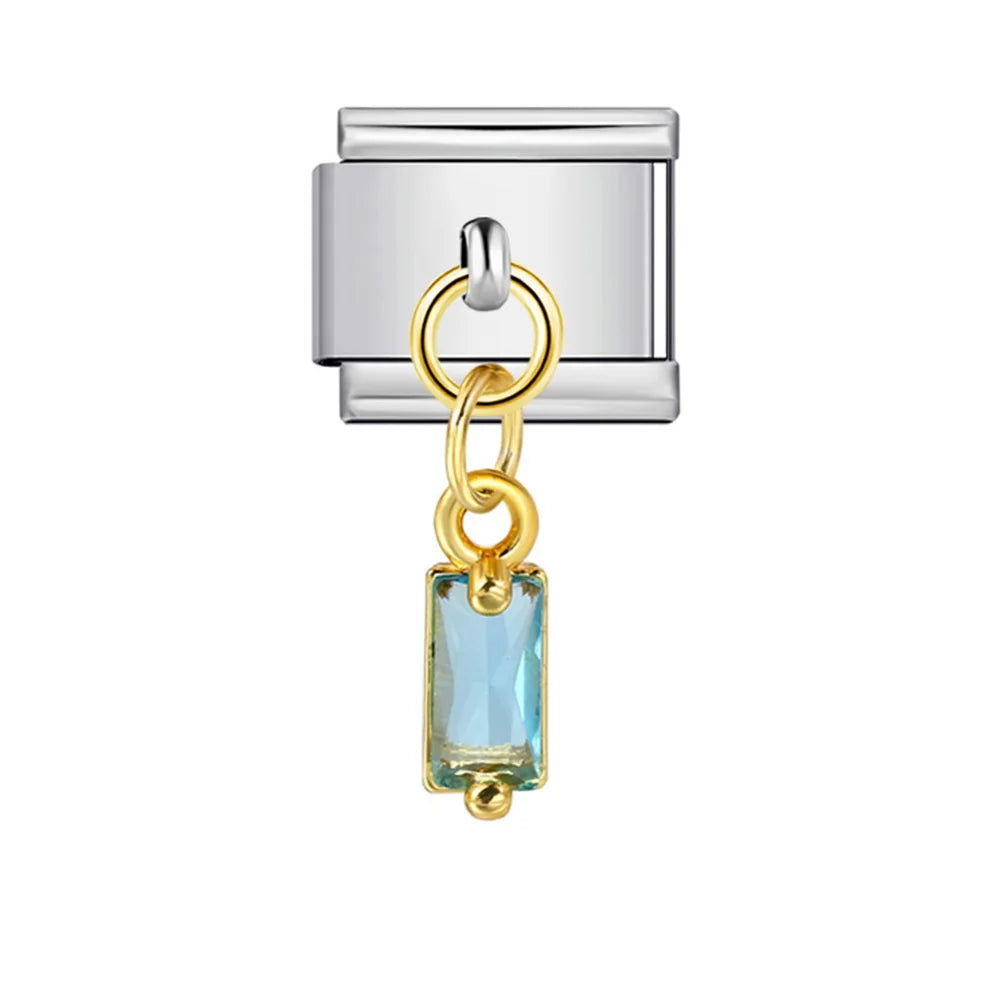 Blue Italian Charm Link 402