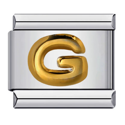 Gold Color 26 English Letters 007