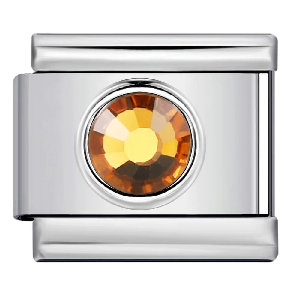 Colorful Zirconia Italian Charm 506