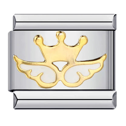 Wings Italian Charm Links 092