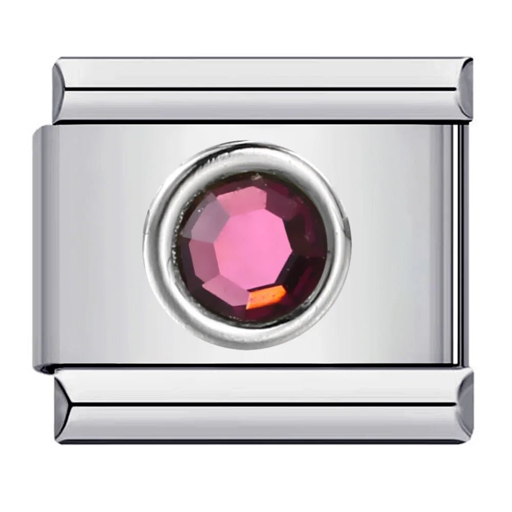 Zirconia Italian Charms Links 091