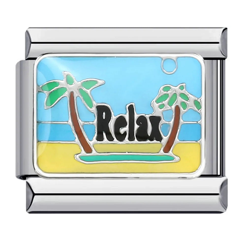 Beach Italian Charm Links 155