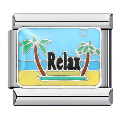 Beach Italian Charm Links 155