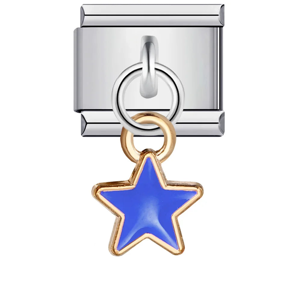 Star Italian Charm Links 078