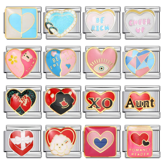 Heart Italian Charm Link 275