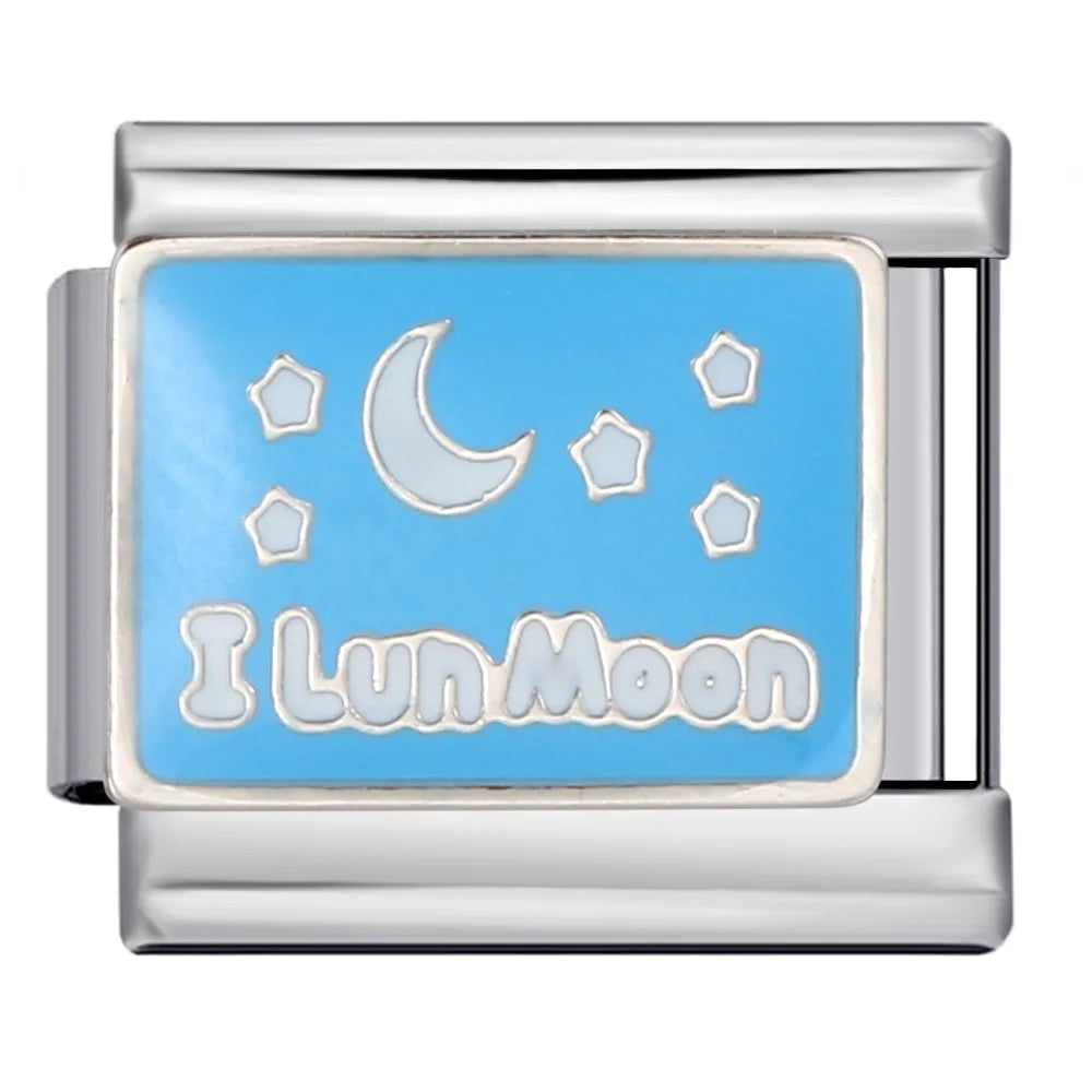Blue Italian Charm Link 305