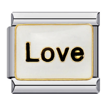 Love Heart Italian Charm Links 080