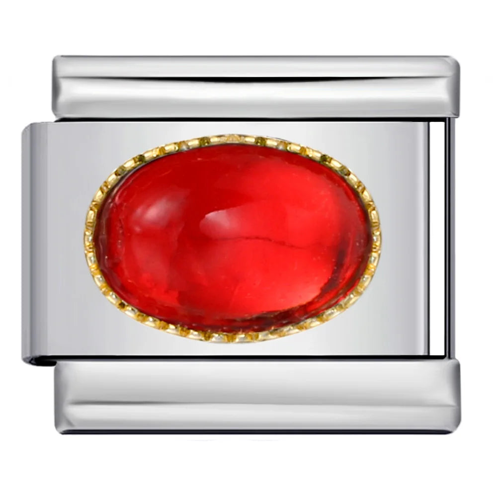 Red Italian Charm Links 394