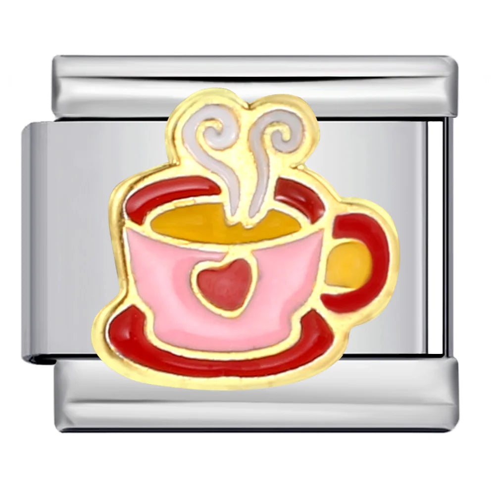 Coffee Italian Charm Links 122
