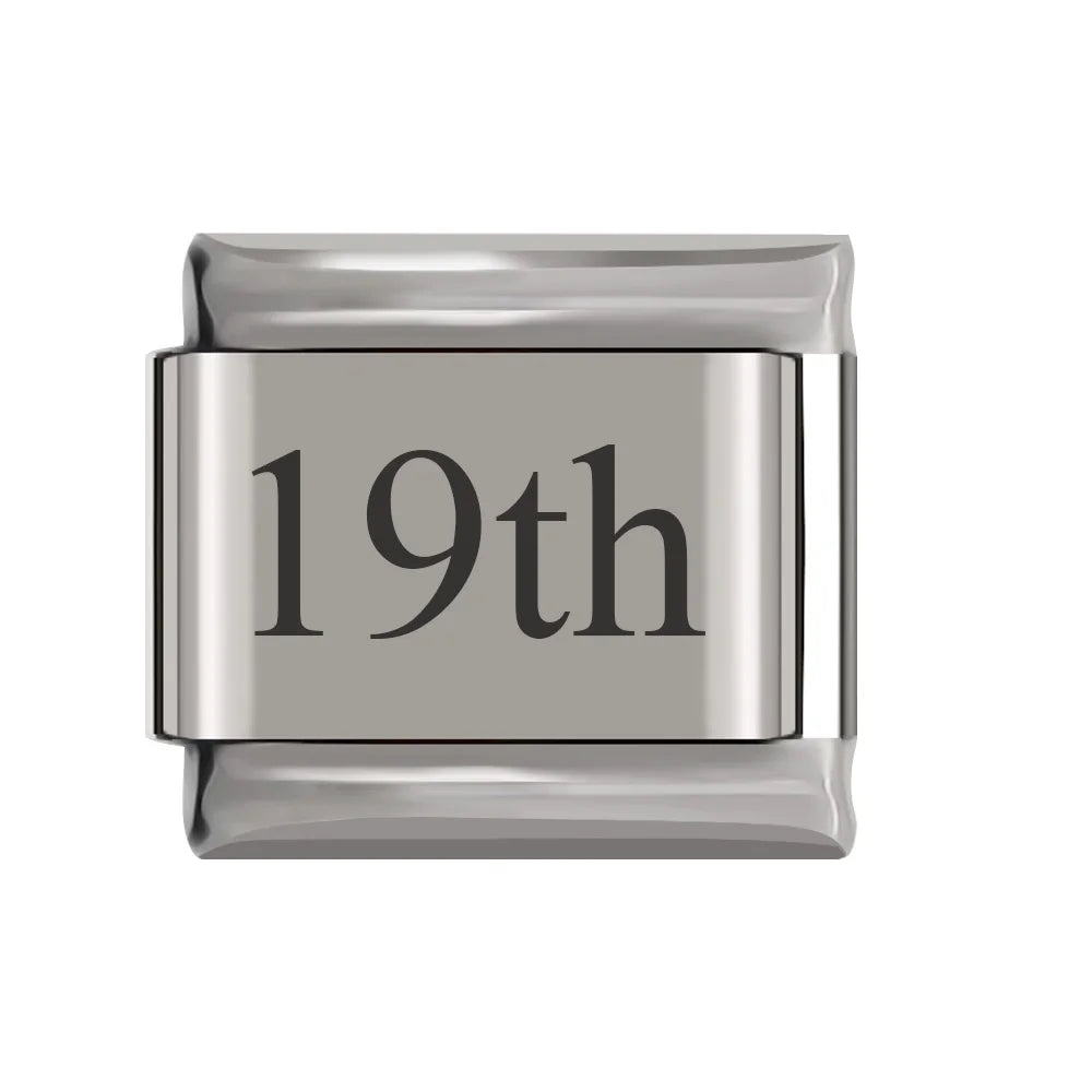 Laser Italian Charm Links 053