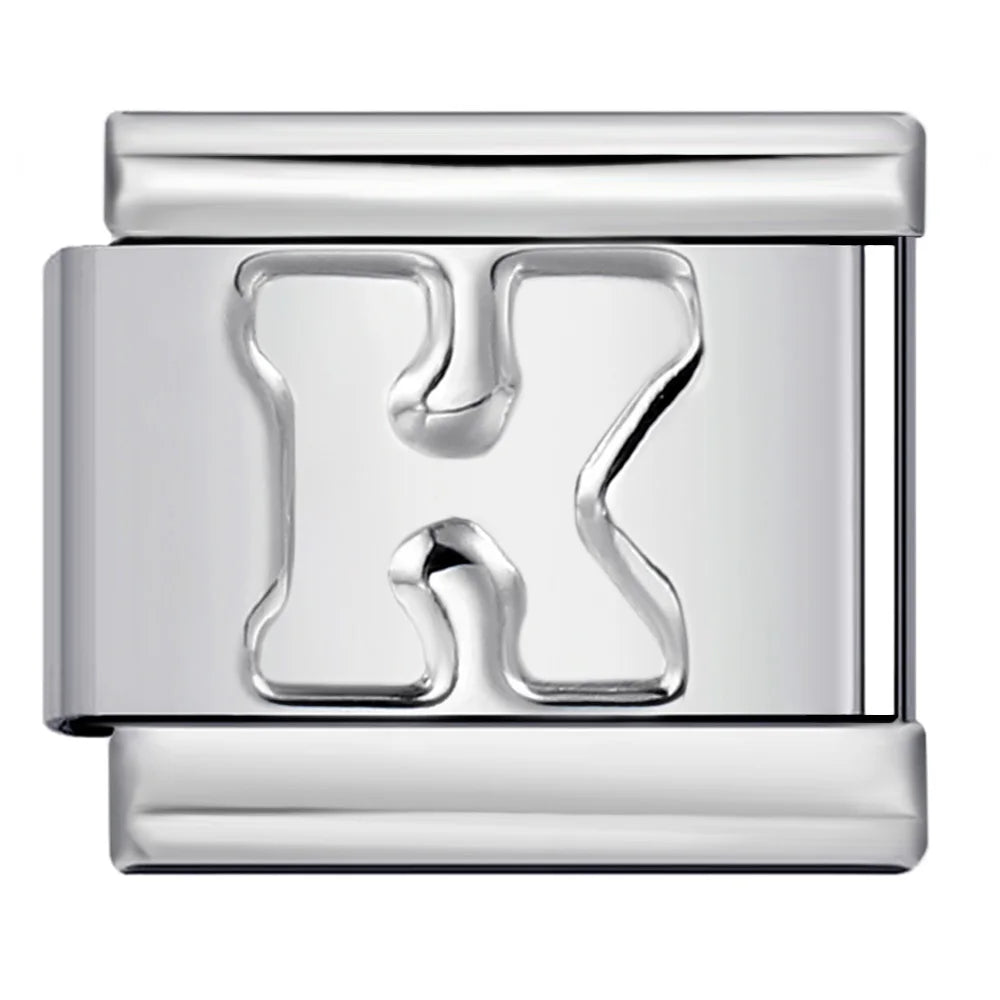 Silver Color 26 English Letter 533