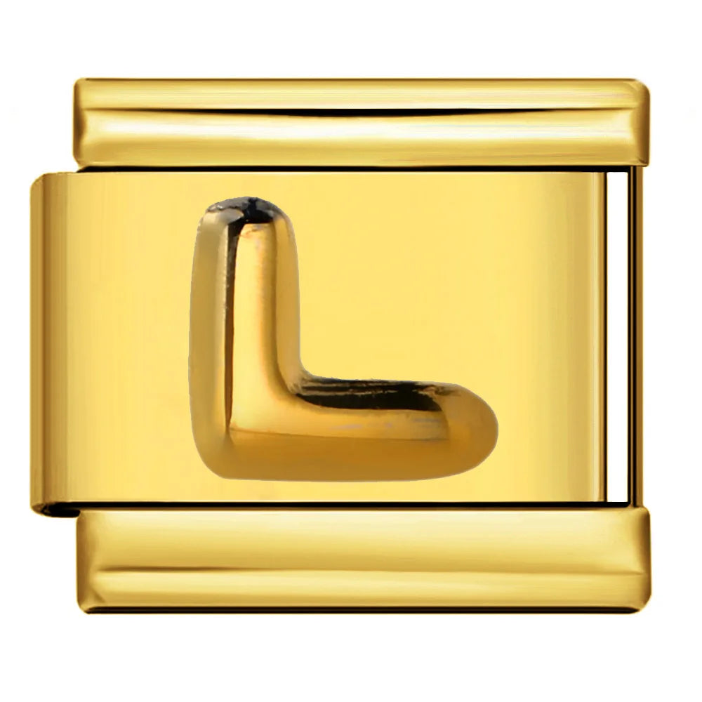 Gold Color 26 English Letters 336