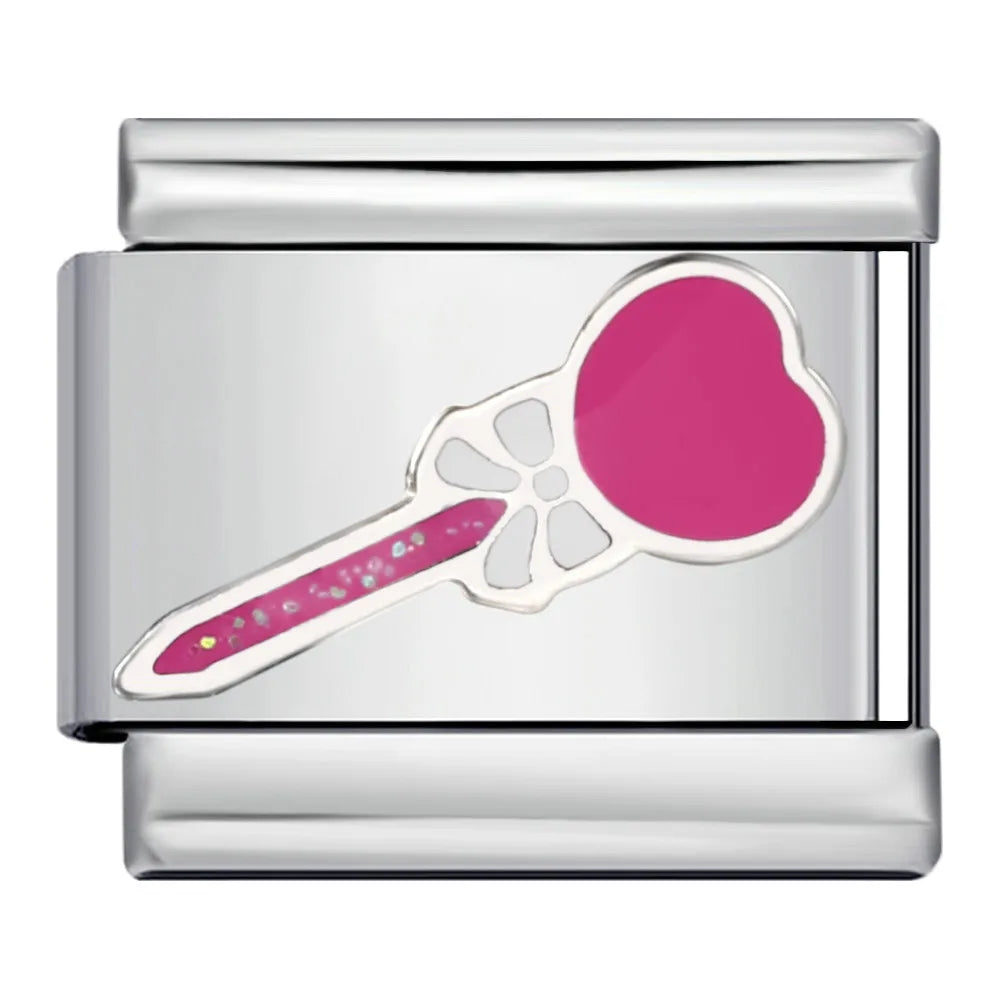 Pink Italian Charms Links 166
